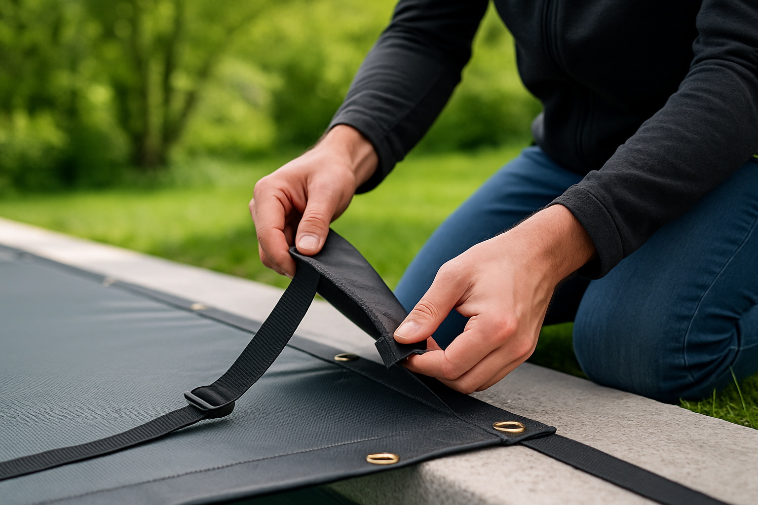 Poolabdeckung nach dem Winter prüfen – Schritt-für-Schritt-Check für einen sicheren Saisonstart