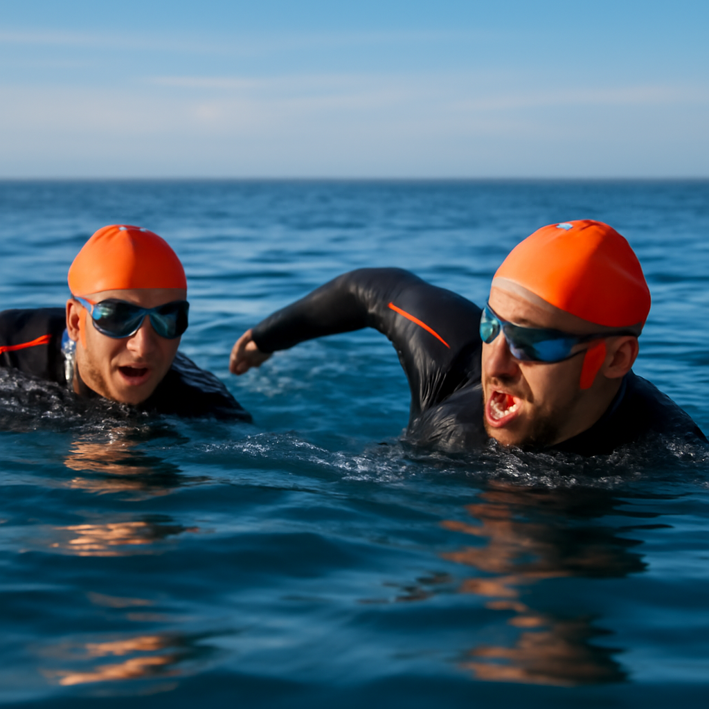 Zwei Schwimmer im Freiwasser, Buddy-System