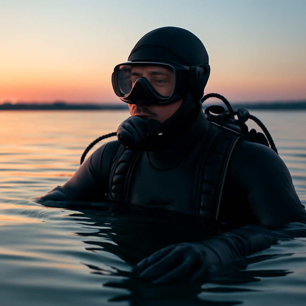 Ruhiger Einstieg ins Wasser: kontrollierte Tarierung und Blick nach vorn