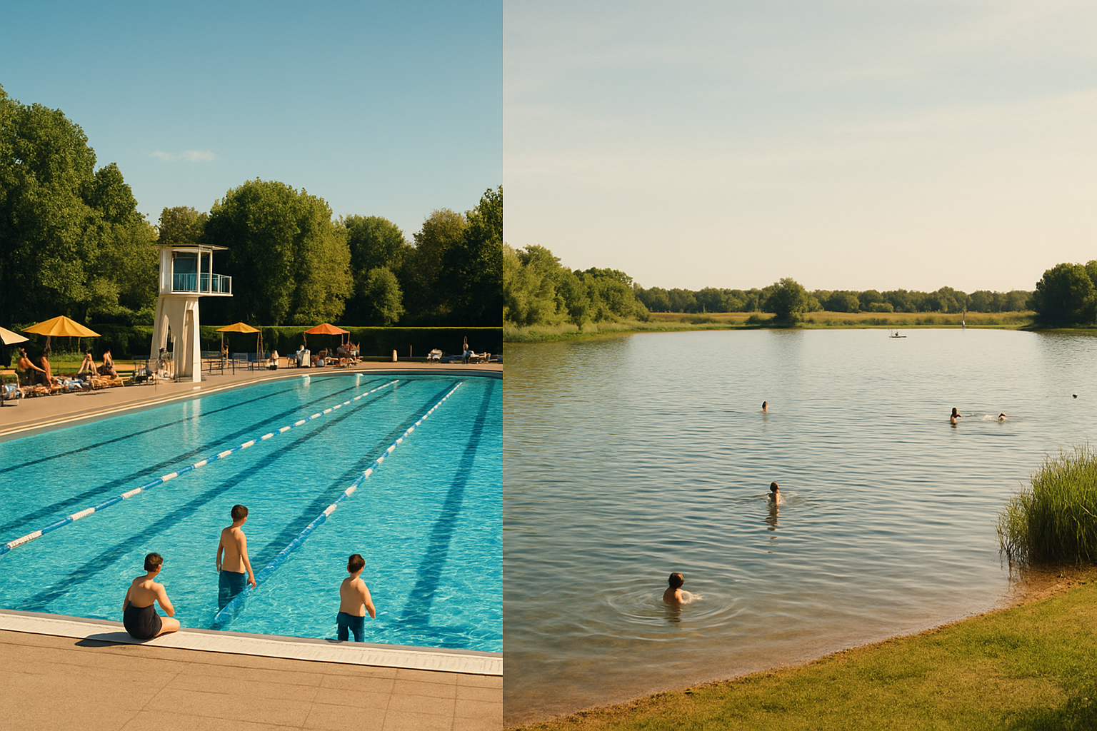 Freibad vs. See: Kosten, Sicherheit, Hygiene und Atmosphäre im Vergleich