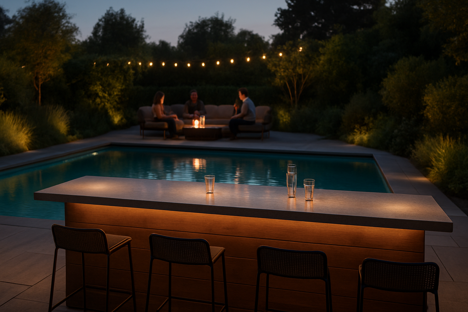 Die perfekte Poolbar im Garten: Planung, Bau und Party-Atmosphäre