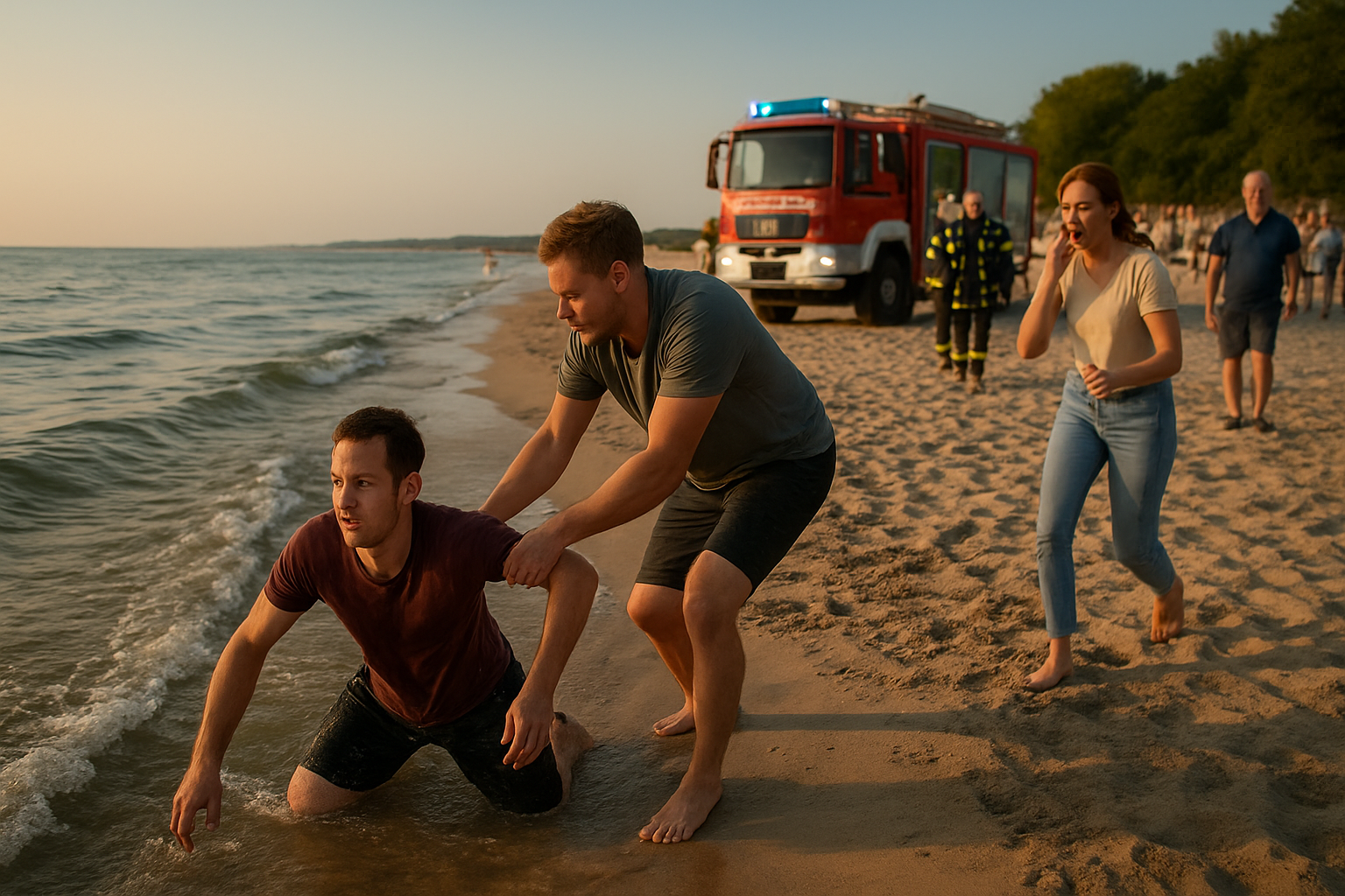 Badeunfall in Timmendorfer Strand: 30‑Jähriger nach Notfall in Lebensgefahr