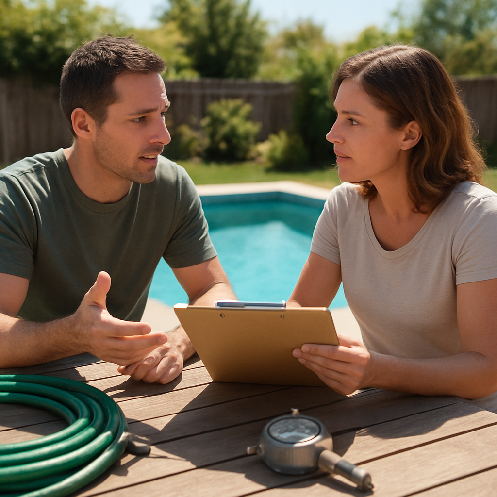 Checkliste zur Befüllplanung im Gartenpool