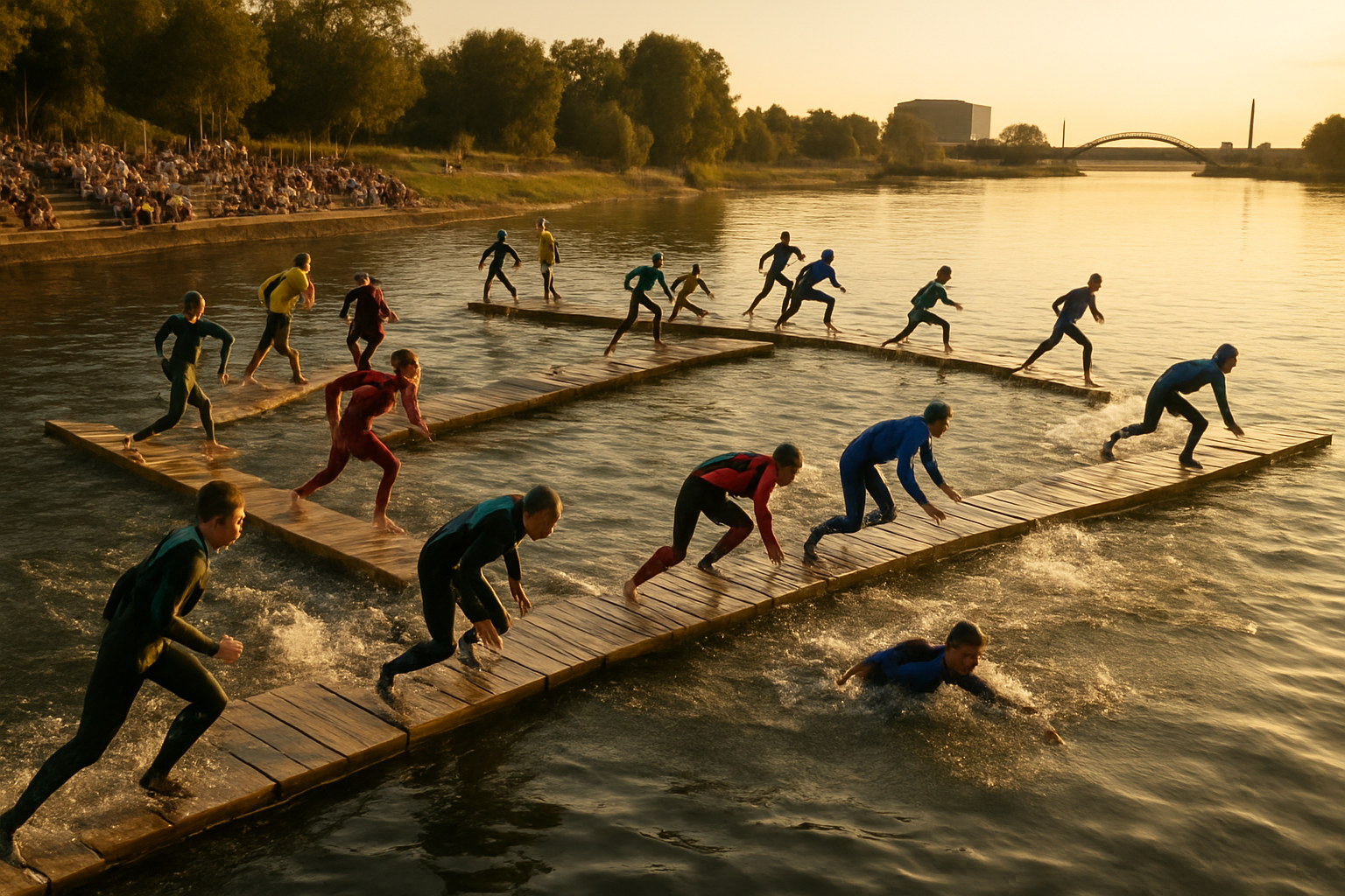 Warriors on Water: Neuer Teamwettkampf belebt Floßhafenfest Worms