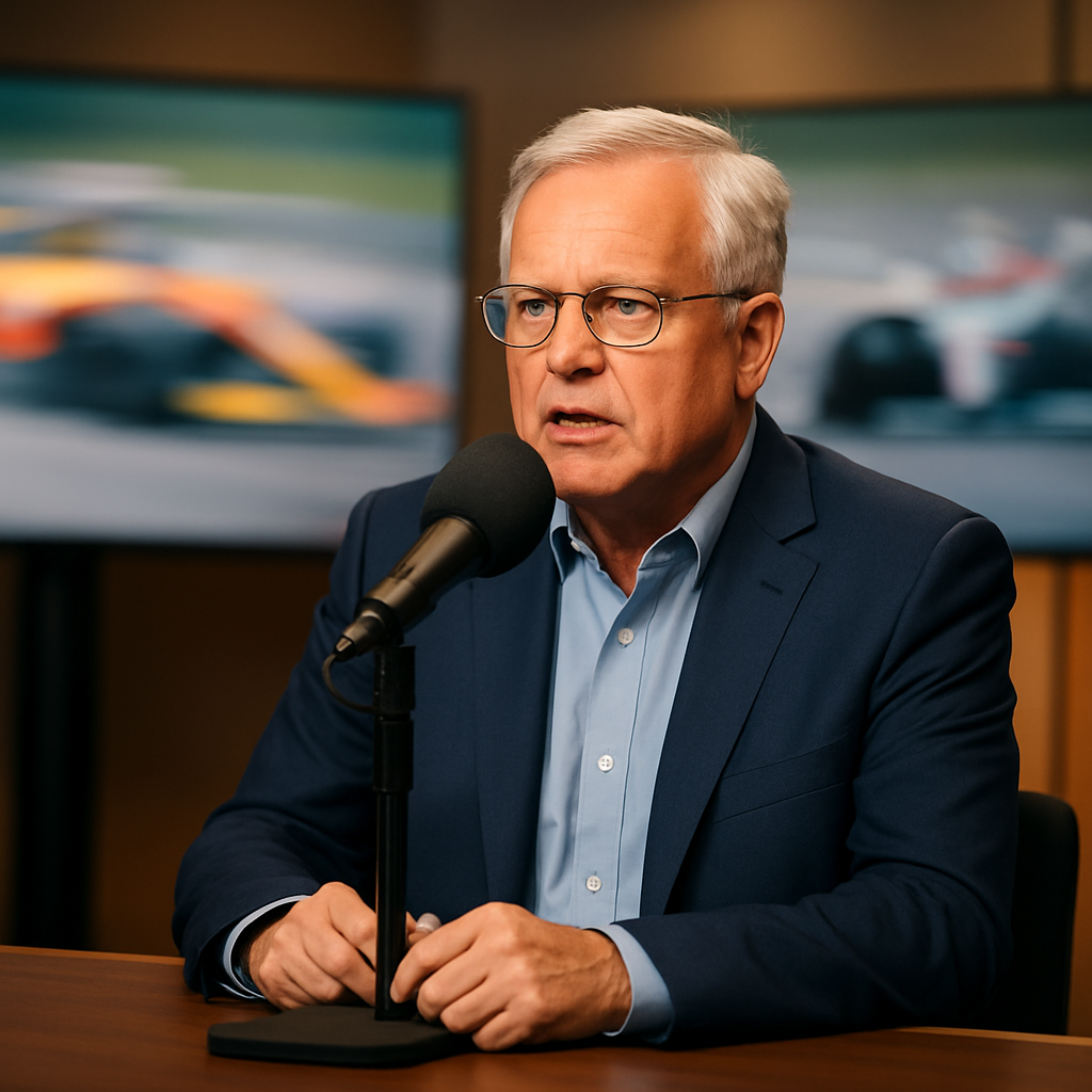 Volker Grube kommentiert Finalrennen im Studio
