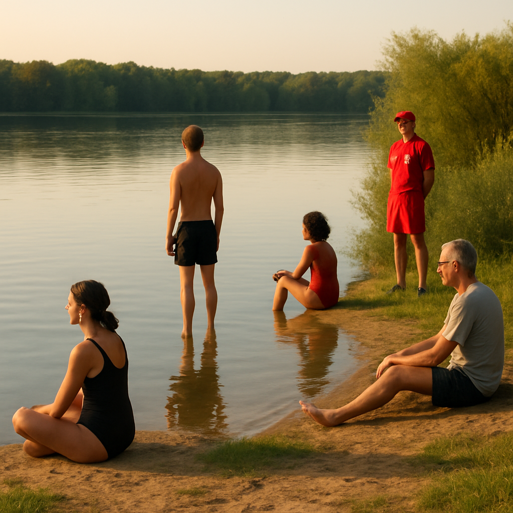 Sicheres Verhalten am Ufer bei Laichzeit.