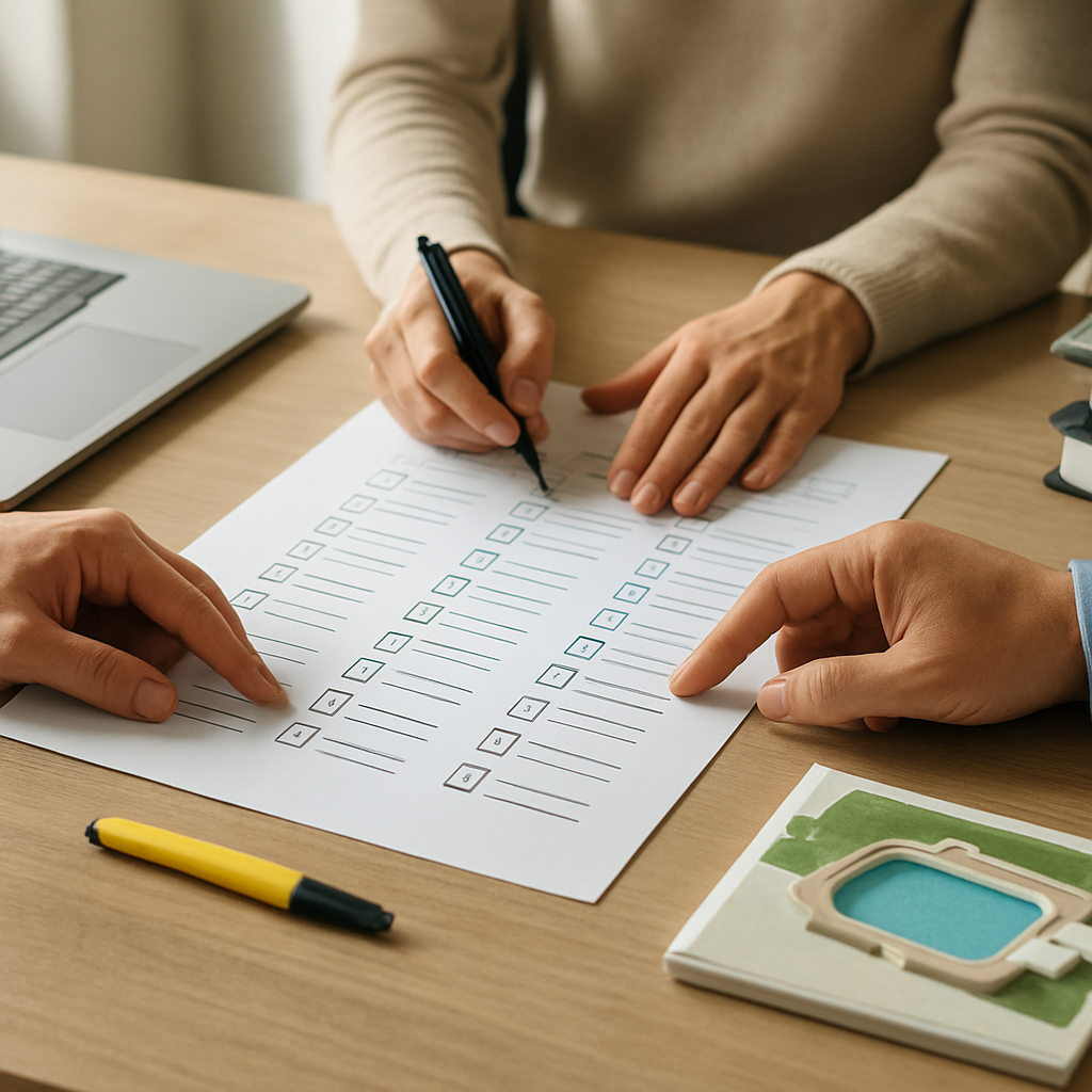 Checkliste, Abstimmung und Dokumentation in Praxis