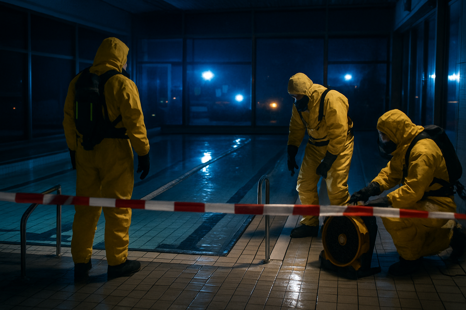 Nächtlicher Gefahrguteinsatz in Guxhagen: Chlorgasaustritt im Schwimmbad – Ablauf und Lehren