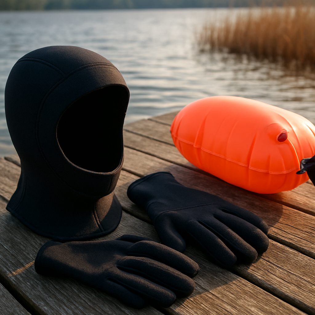 Ausrüstung im Fokus: Hood, Handschuhe, Boje