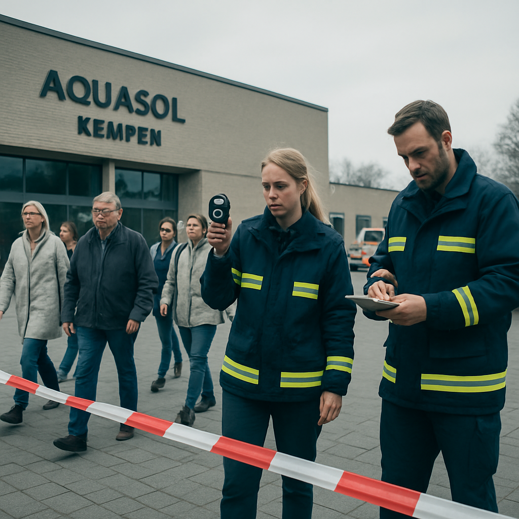 Evakuierung und Luftmessungen im Schwimmbad