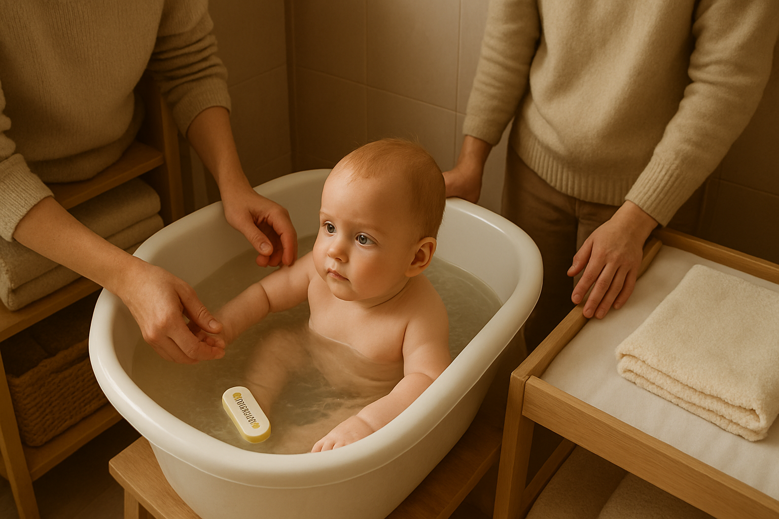 Badetag mit Baby vorbereiten: Kernkompetenzen für Sicherheit, Wohlbefinden und Bindung