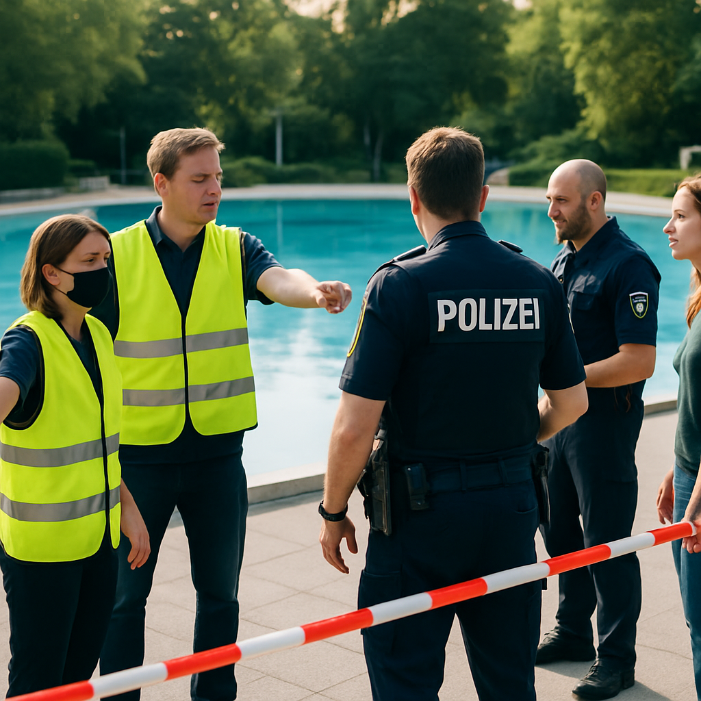 Polizei sichert Spuren und koordiniert Einsatz