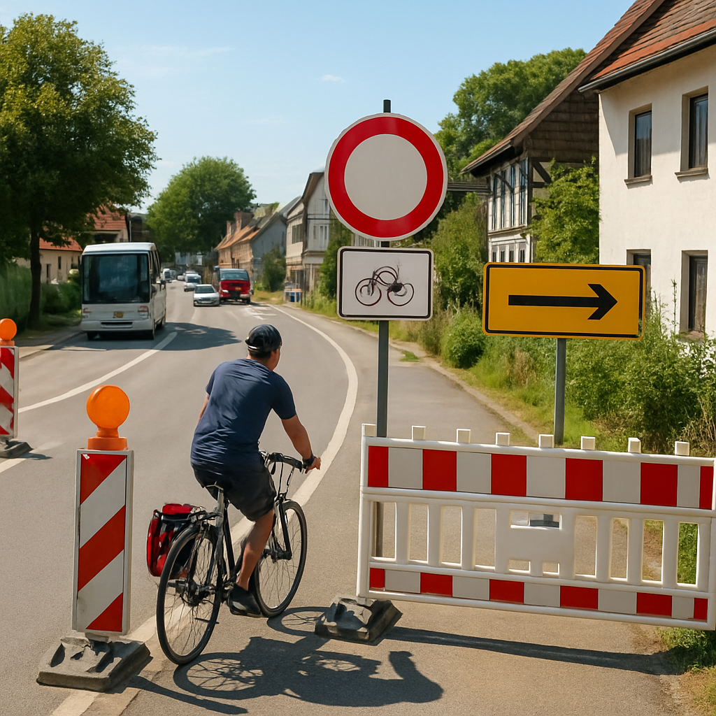 Radverkehr folgt Umleitungen am Edersee-Radweg